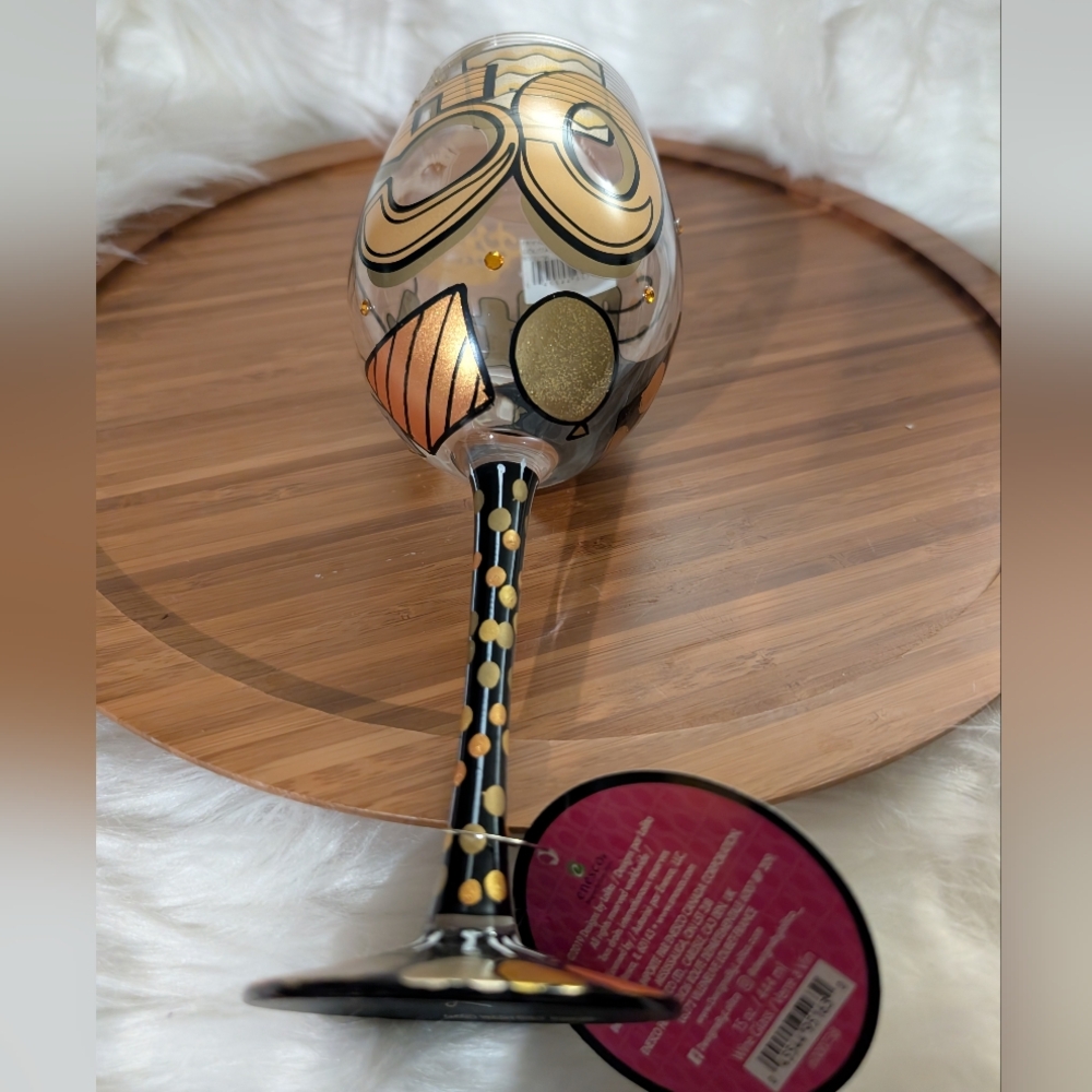 ☘️ 3/$33 Lolita "Cheers to 50 Years" Birthday Wine Glass☘️ 3 for $33 ☘️ - Picture 9 of 11